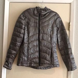 Graphite down coat